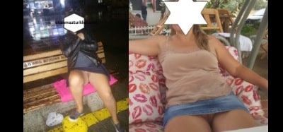 Yolda Restoranda Caddede Am Teşhiri Yapan Milf Ece
