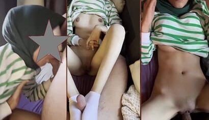 Türbanlı Köylü Kızı Sikişin Tadını Almayı Öğreniyor